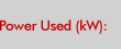 Power Used (kW):