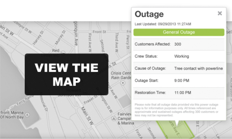 View the Outage Map