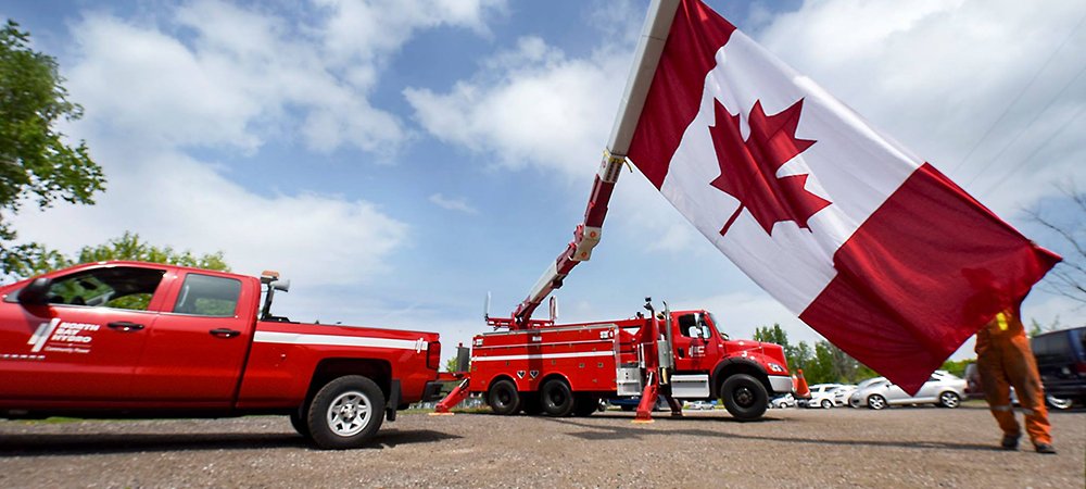 North Bay Hydro - Canada Flag